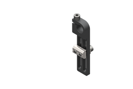 クランプタイプ取付ブラケット、直径10 mm、長、ネジ付 - MFI-A04