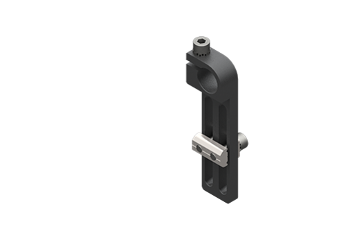クランプタイプ取付ブラケット、直径14 mm、長、ネジ付 - MFI-A06