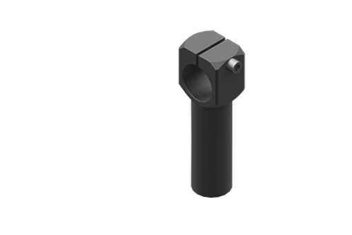 締め付け固定用シャフト、直径30 mm、短、ネジ付 - MFI-A164