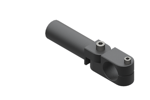 クランプ付固定用エルボ、直径30 mm、短、ネジ付 - MFI-A167