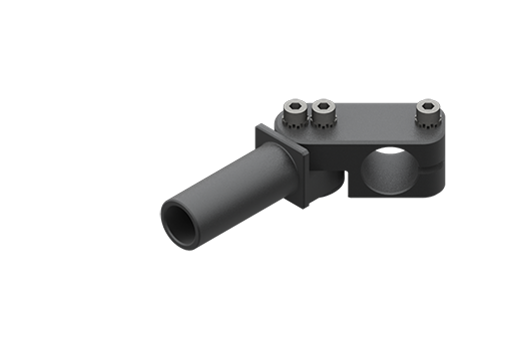 ヘビーデューティー・クランプ付固定用エルボ、直径20 mm、短、ネジ付 - MFI-A195