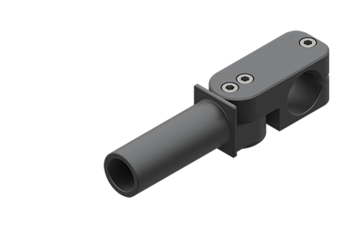 ヘビーデューティー・クランプ付固定用エルボ、直径30 mm、短、ネジ付 - MFI-A196