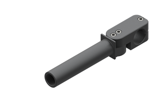 ヘビーデューティー・クランプ付固定用エルボ、直径30 mm、中、ネジ付 - MFI-A197