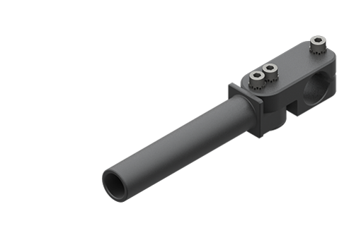 ヘビーデューティー・クランプ付固定用エルボ、直径20 mm、中、ネジ付 - MFI-A199