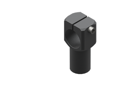 締め付け固定用シャフト、直径30 mm、極短、ネジ付 - MFI-A203