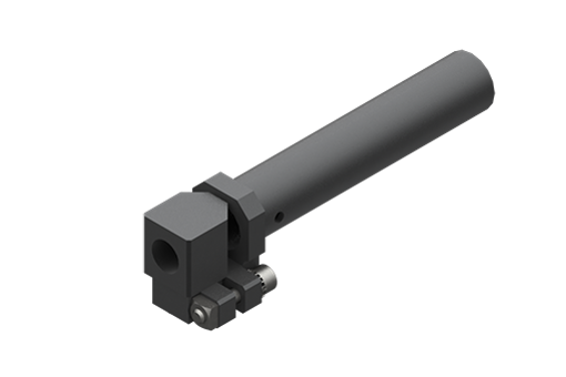 真空カップ用クランプ付固定用エルボ、シャンク直径20 mm、中、G1/4メスネジ山、ネジ付 - MFI-A263
