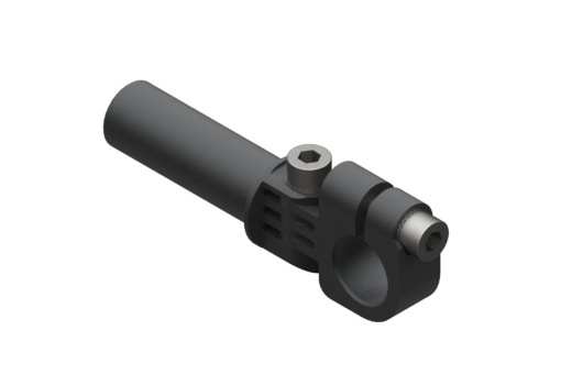 クランプ付固定用エルボ、直径14 mm、短、ネジ付 - MFI-A60