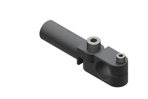 クランプ付固定用エルボ、直径20 mm、短、ネジ付 - MFI-A63