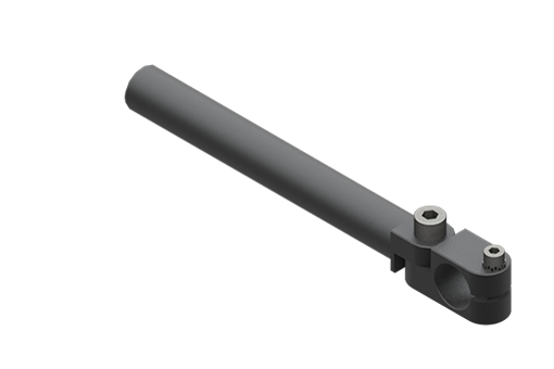 クランプ付固定用エルボ、直径20 mm、長、ネジ付 - MFI-A65