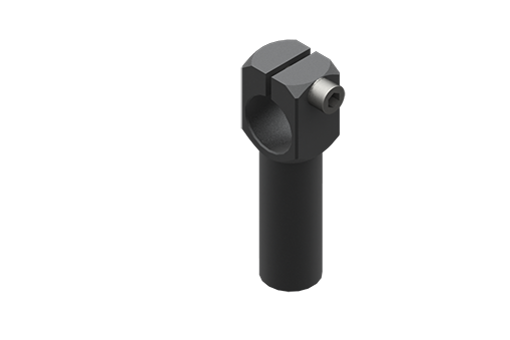締め付け固定用シャフト、直径20 mm、長、ネジ付 - MFI-A77