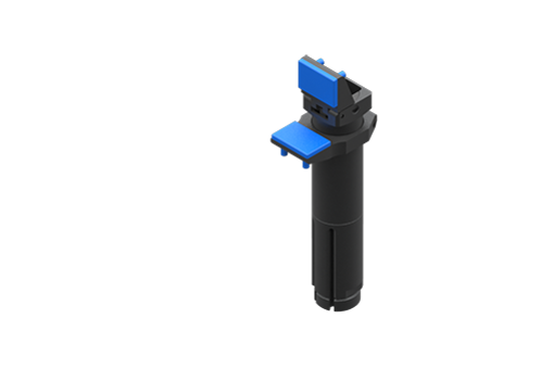 ワンフィンガー支点開閉型空気圧式グリッパー、直径30 mm、2.5/8 bar、M5、HNBR製パッド付ストッパー、センサーシート付 - OFR30-95SG