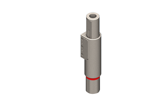 ヘビーデューティーステンレススチール製回り止め付サスペンション、本体直径20 mm、ストローク25 mm、ネジ山G1/8 - VVX2025F