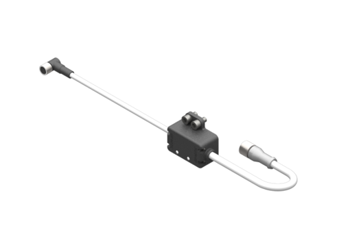 EQC75用コンデンサボックス、M8 8ピン入力コネクター、M12 8ピン出力コネクター - CAPBOX-EQC75