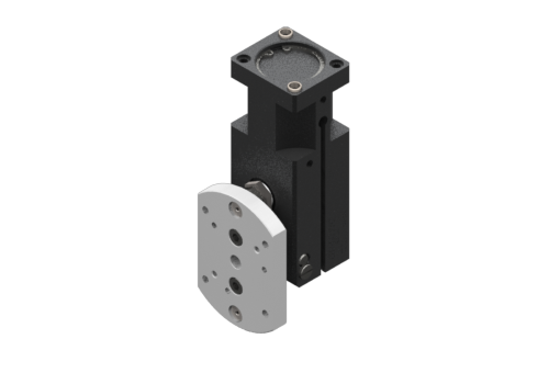 Pneumatic tilt unit for EOAT, 90-degree rotation, adjustable stroke end stopper, optional magnetic sensor, 2÷8bar, M5 - RBT30