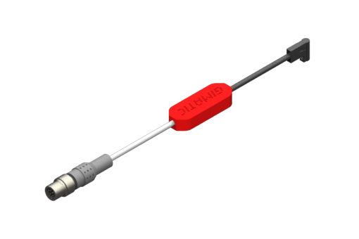 Cスロット用プログラマブル磁気近接センサー、シリーズPRO-SN HS、3つのNPNデジタル出力、12/24 VDC電源、0.2 A、PUR丸形ケーブル5x0.09mm²、M8配線コネクター x 長さ1.5メートル、スチール製ネジ山付グラブネジ - PRO-SN3M215HS-G