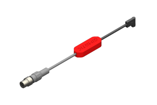 Cスロット用プログラマブル磁気近接センサー、シリーズPRO-SN HS、3つのPNPデジタル出力、12/24 VDC電源、0.2 A、PUR丸形ケーブル5x0.09mm²、M8配線コネクター x 長さ1.5メートル、スチール製ネジ山付グラブネジ - PRO-SN3N215HS-G