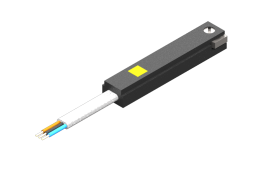 Tスロット用磁気近接センサー、シリーズSL、リード常時開、2芯、LEDなし、3/30 VDC、0.2 A、平型PVCケーブル 2x0.14mm²、2.5メートル - SL1C225-G