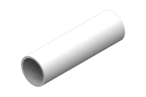 チューブ、直径20 mm、アルミニウム製、長さ2メートル - MF-20-2000