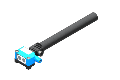 センサーSOQ8M2-GおよびSOQ8N2-G用取付ブラケット、長さ120mm、ネジ付 - MFI-A496