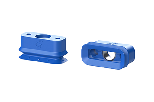 Rectangular bellows suctions cups in polyurethane - VG.BR