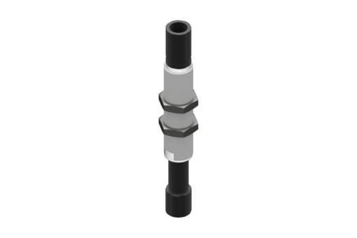 回り止め無サスペンション（M14x1.5おねじ型）、ストローク20 mm、G1/8、六角ナット2個付 - 9900003