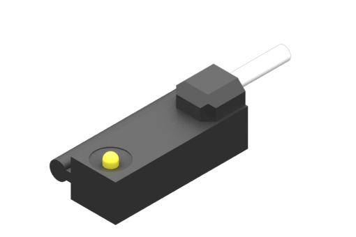 タイロッド固定の磁気近接センサー、シリーズSM、リード常時開、VDR付2芯、LEDなし、0/250 VAC/DC、1 A、丸形PVCケーブル 2x0.25mm²、2.5メートル - SM1B525-G