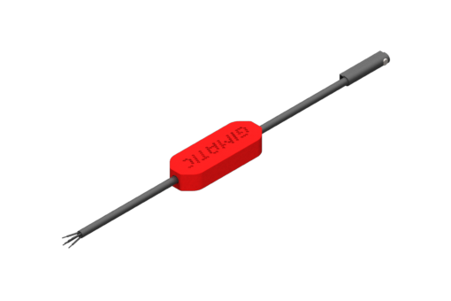Cスロット用プログラマブル磁気近接センサー、PRO-SSRシリーズ、3つのNPNデジタル出力、12/24VDC、0.2A、PUR丸形ケーブル5x0.09mm²、長さ2.5メートル、ステンレススチール製ネジ山付グラブネジ - PRO-SSR4M225-G