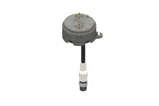 URロボット向けEQC20用電気モジュール、8ピンストレートオスコネクタ1個、サイドB、自己洗浄バネ接点8点。 - RMBQC-UR