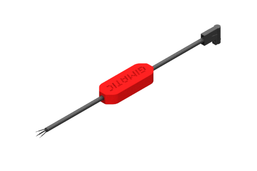 Cスロット用プログラマブル磁気近接センサー、シリーズPRO-SN HS、3つのNPNデジタル出力、12/24 VDC電源、0.2 A、PUR丸形ケーブル5x0.09mm2、長さ2.5メートル、スチール製ネジ山付グラブネジ - PRO-SN4M225HS-G