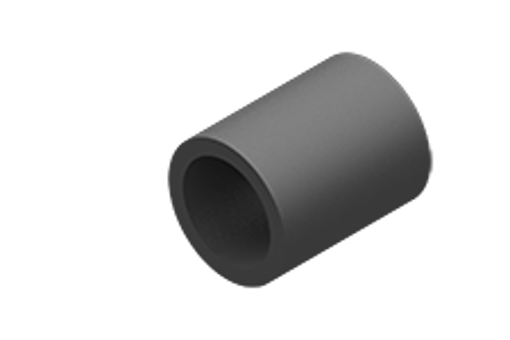 ポリウレタンチューブ、10x7.5 mm、黒 (25m) - TUBO10X7.5B