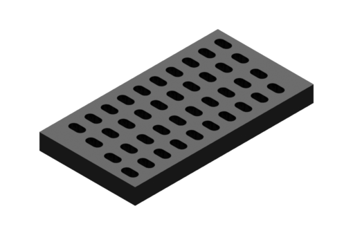 予備のEPDMフォーム、120x200mm, 厚さ 20mm, ファインピッチ - 353012002