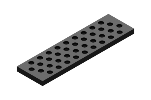 予備のEPDMフォーム、120x400 mm、厚さ 20 mm、ミディアムピッチ - 353022004