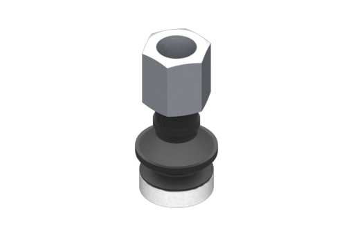 Suction cup VG.B16 EPDM 50 Shore, G1/8" Female, Hex 13 mm with Silicone Ring - 0321593