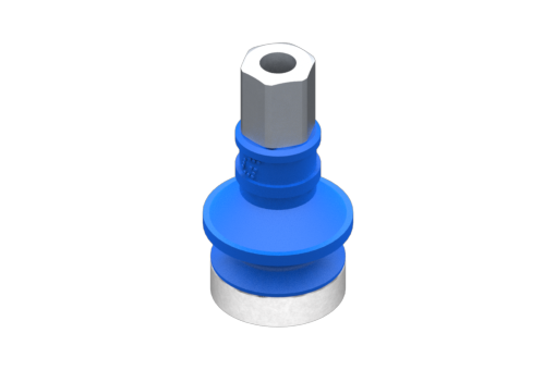 Suction cup VG.B16 HNBR 60 Shore, M5 Female, Hex 8 mm with Silicone Ring - 0321595