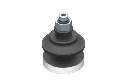 Suction cup VG.B22 EPDM 50 Shore, M5 Male, Hex 8mm with Silicone Rings - 0321602